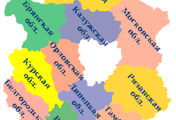 Карта областей